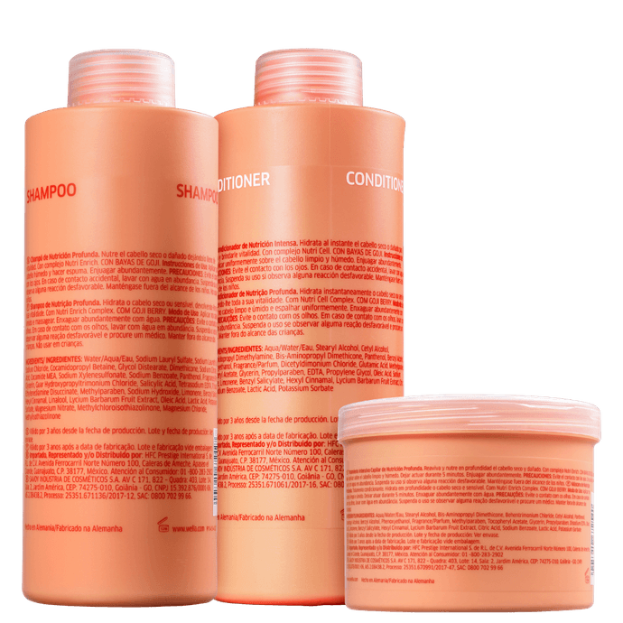 Kit Wella Professionals Invigo Nutri-Enrich Salon Trio (3 Produtos)